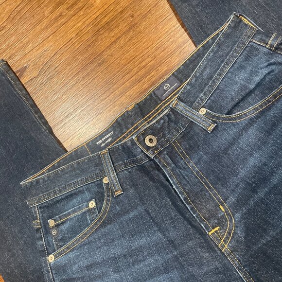NWOT AG Adriano Goldschmied Men's 32x33 The Everett Slim Straight Jean Stretch - Picture 2 of 8
